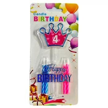 Doglan gün üçin şemler toplumy "Candle Birthday" №4