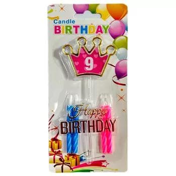 Doglan gün üçin şemler toplumy "Candle Birthday" №9