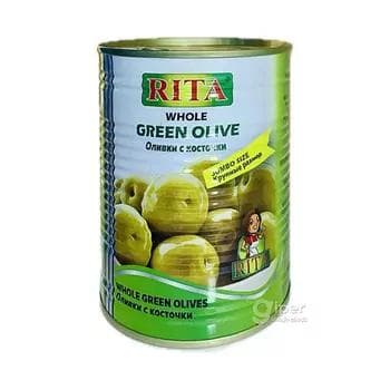 RITA “Whole Green Olive“ däneli ýaşyl zeýtun 825 gr