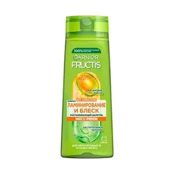 GARNIER Fructis tekizleýji şampun laminirawaniýa we öwüşgün, 250 ml