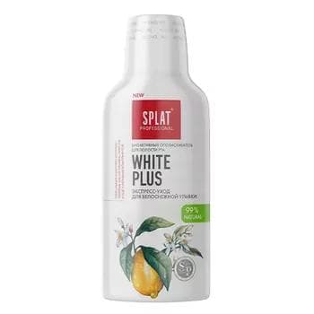 Ополаскиватель для полости рта Splat "White Plus" экспресс-уход, для белоснежной улыбки, 275 мл