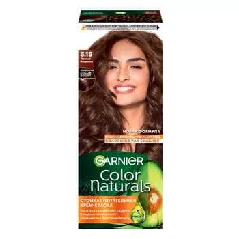 GARNIER Color Naturals стойкая питательная крем-краска для волос, 5,15 Пряный эспрессо