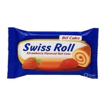 Рулет со вкусом клубники Adrin "Swiss Roll-Strawberry Flavored Roll Cake" 40 гр