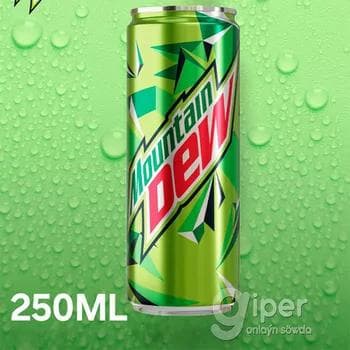 Mountain Dew - напиток газированный безалкогольный 250 мл
