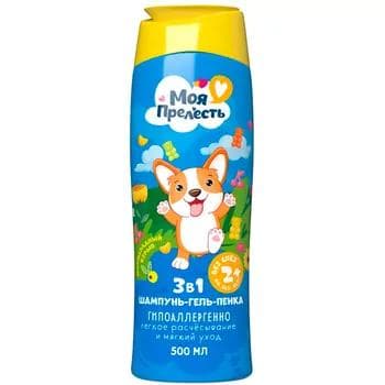 Çagalar üçin şampun-gel-köpük "Моя Прелесть" gipoallerlenno, 500 ml