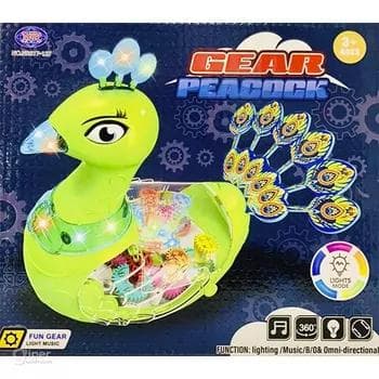Светящаяся  игрушка птица Павлин  "Gear Peacock 3+" (1 шт)