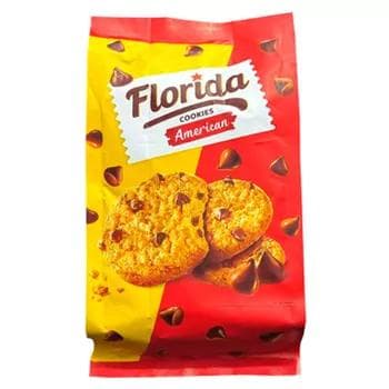 Печенье Crafers "Florida American" с шоколадными дропсами, 180 г