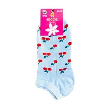"EKOL socks" вишни короткие женские носки, 36-38 размер, 1 штук (розовый)