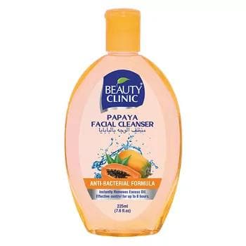 Ýüz üçin arassalaýjy serişde "Beauty Clinic" papaýa, 225 ml