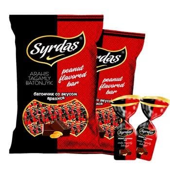Развесные батончик Doganlar Ýyldyzy "Syrdaş" со вкусом арахисом, 250 г