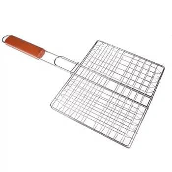 Şaşlyk we barbekýu üçin gril ýa mangala goýulýan setka (uly), 1 sany