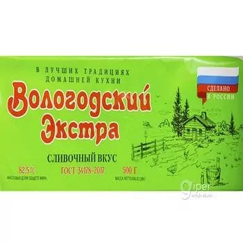 Ösümlikli-ýagly spred gaýmak tagamly "Вологодский Экстра" 500 gr