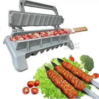 Lyula-kebab we şampurda kebab üçin press-galyby
