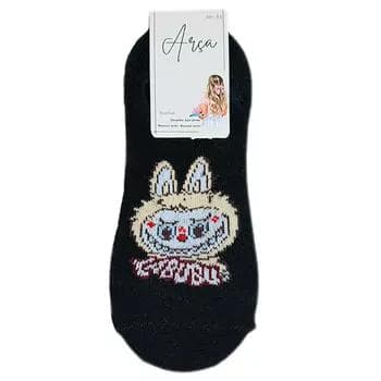 "Arça" женские короткие бамбуковые носки (30-33), 1 пара (черный)