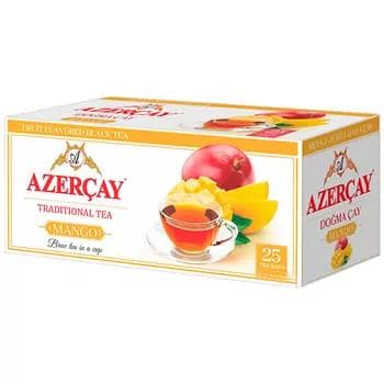 Gara çaý "Azerçay" mango tagamly, haltajykly 25 sany, 45 gr