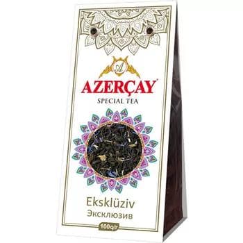 Ýörite otlardan gara çaý Azerçay "Эксклюзив" mekgejöwen gülleri, atym çaý, 100 gr