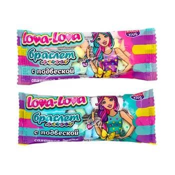 Сахарное драже Канди Клаб "Lova-Lova Брасле с подвеской", 12 г
