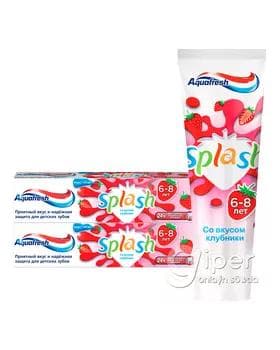 Çaga diş pasta Aquafresh "Splash" ýertudana we narpyz tagamly, 50 gr