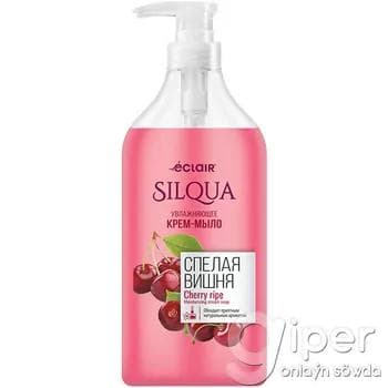 Nemlendiriji suwuk krem-sabyn ülje ekstrakty bilen Silqua "Cherry Ripe" 830 ml