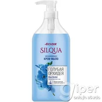 Nemlendiriji suwuk krem-sabyn orkide ekstrakty bilen Silqua "Blue Orchid" 830 ml