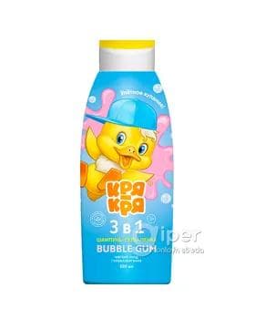 Çaga şampun-gel-köpük Принцесса Кря Кря "Bubble Gum" 3x1, 500 ml