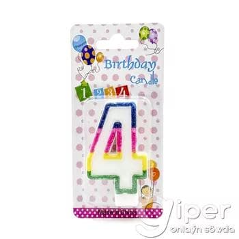 Doglan gün üçin şem "Birthday Candle" № 4