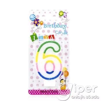 Doglan gün üçin şem "Birthday Candle" № 6