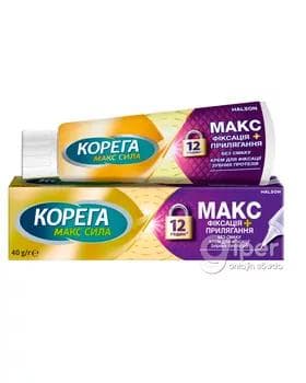 Protez dişleri arassalaýan krem Корега "Нейтральный вкус" 40 gr