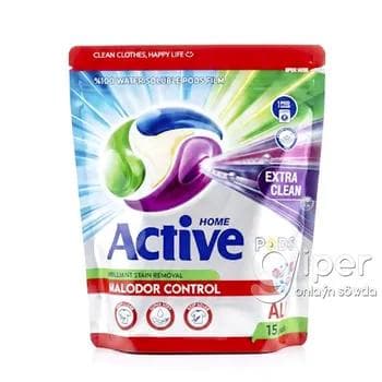 Egin-eşik ýuwmak üçin kapsulalar "Active Home" 15 sany (390 gr)