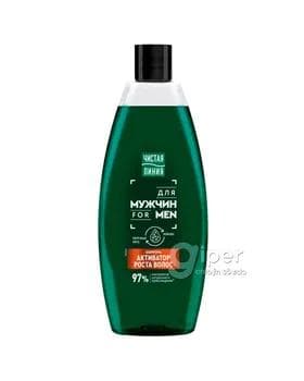 Şampun Чистая Линия "FOR MEN" saç ösüşini işjeňleşdiriji, 600 ml