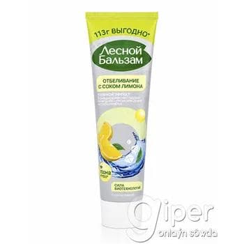 Diş pastasy, limon şiresi bilen agartmak "Лесной Бальзам" 113 gr