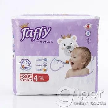 Çaga podguznik №4 Maxi  (7-18 kg) Halk  "Taffy Premium CARE" 30 sany