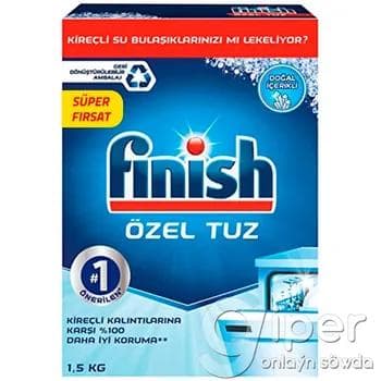 Gap-gaç ýuwýan maşyn üçin ýörite duz finish "Özel Tuz" 1.5 kg