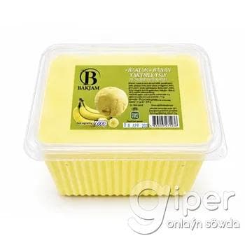 Banan tagamly plombir doňdurma "Bakjam" 1000 gr