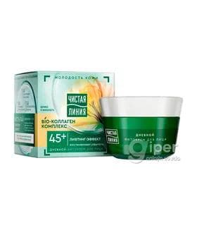 Ýüz üçin krem Чистая линия "Лифтинг-Эффект" 45+, 45 ml