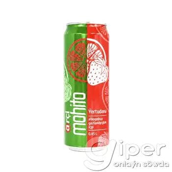 Gazlandyrylan içgi  ýertudana tagamly Arçalyk "Mojita Strawberry" 450 ml (demir gapda)