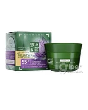 Ýüz üçin krem Чистая линия "Коллаген комплекс" 55+, 45 ml