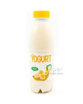 Suwuk ýogurt "Elin" banan süýtli ýarym ýagly, 500 gr