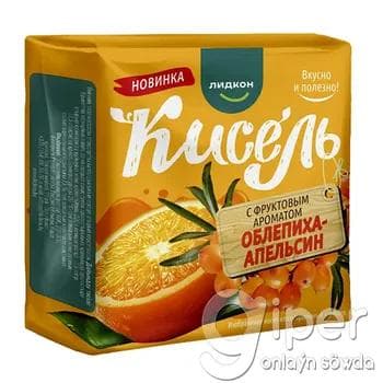 Oblepiha we pyrtykal tagamly miweli kiseli "Лидкон" 220 gr