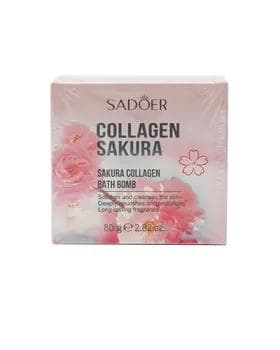 Морская соль для ванн Sadoer "Collagen Sakura", 80 гр