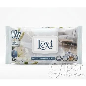 Çygly salfetkalar ýer we mebel üçin lawanda ysly Lexi "Lily" 100 sany