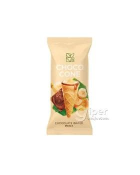 Şokolad wafli "CHOCO CONE" banan tagamly, 10 gr