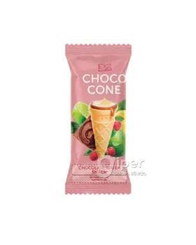 Şokolad wafli "CHOCO CONE" malina tagamly, 10 gr