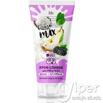 Крем-сливки для рук и тела Iris Cosmetic "Смузи MIX" Груша & Шелковица 180 мл