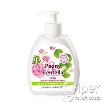 Intim gigiyenasy üçin gel Iris Cosmetic Peony & Centella "Нежное очищение и уход" 300 ml