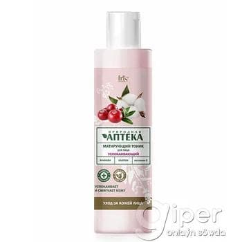 Matlaşdyryjy we rahatlandyryjy ýüz tonigi Iris Cosmetic "Природная Aптека" 250 ml