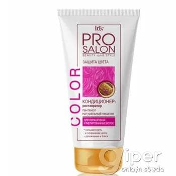 Saç reňkini goraýjy onaryjy kondisioner Iris Cosmetic ProSalon "Color" 180 ml