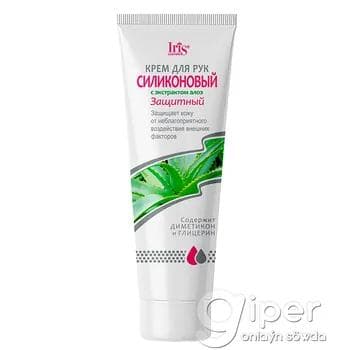 Goraýjy el kremi aloýe ekstrakty bilen Iris Cosmetic "Силиконовый" 100 ml