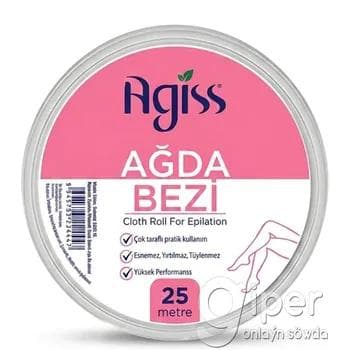 Depilýasiýa üçin mata rulony Agiss "Ağda Bezi" 25 metr
