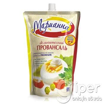 Майонез деликатесный Марианна "Провансаль" 25%, 220 мл